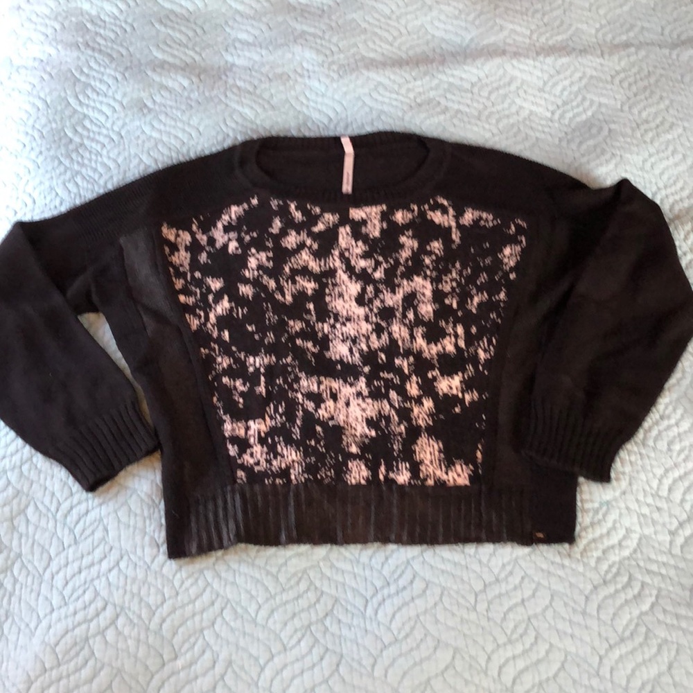 Patterned Crop Sweater